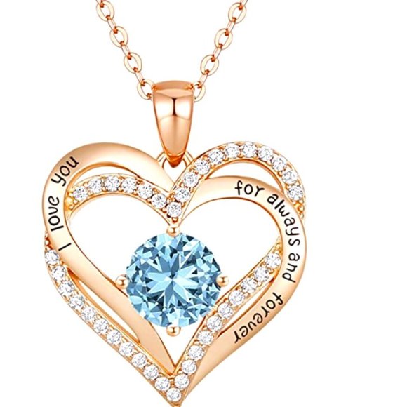 Forever Love Heart Women Necklace BRAND NEW - Picture 1 of 2